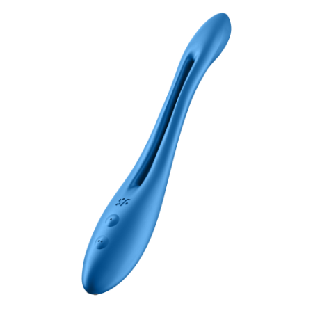 Мультифункциональный вибратор Satisfyer Elastic Game синий